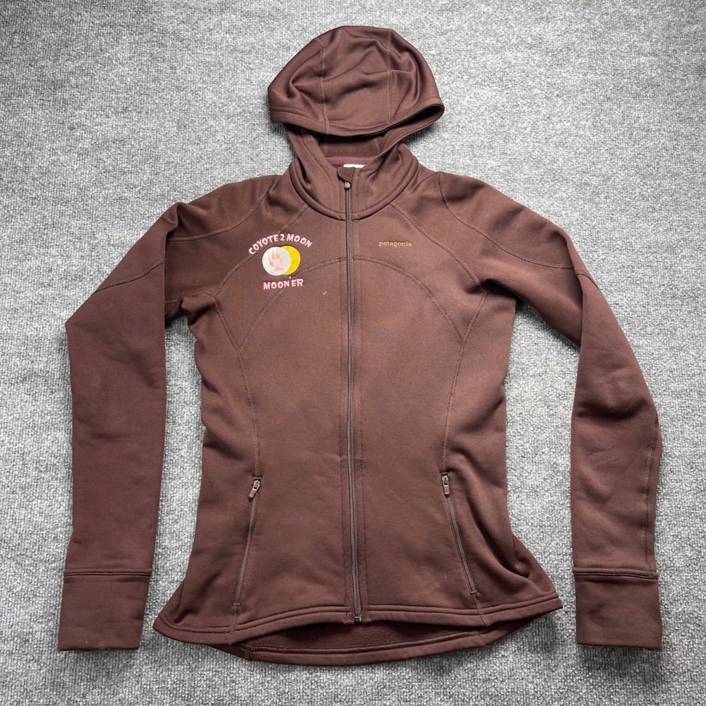 Patagonia Stretch Velocity Hoodie Brown Full Zip Coyote 2 Moon 24935F9 Womens M